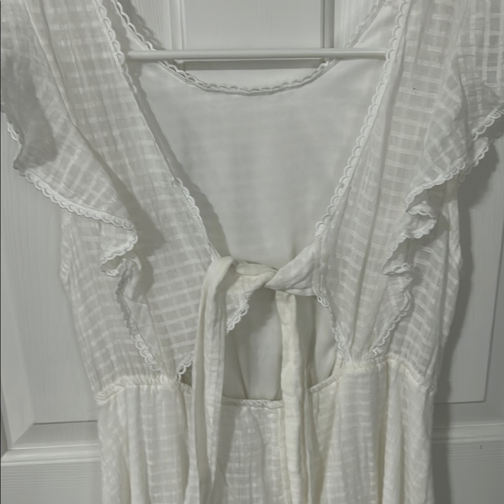 SHEIN White Ruffle Dress - Picture 3 of 5